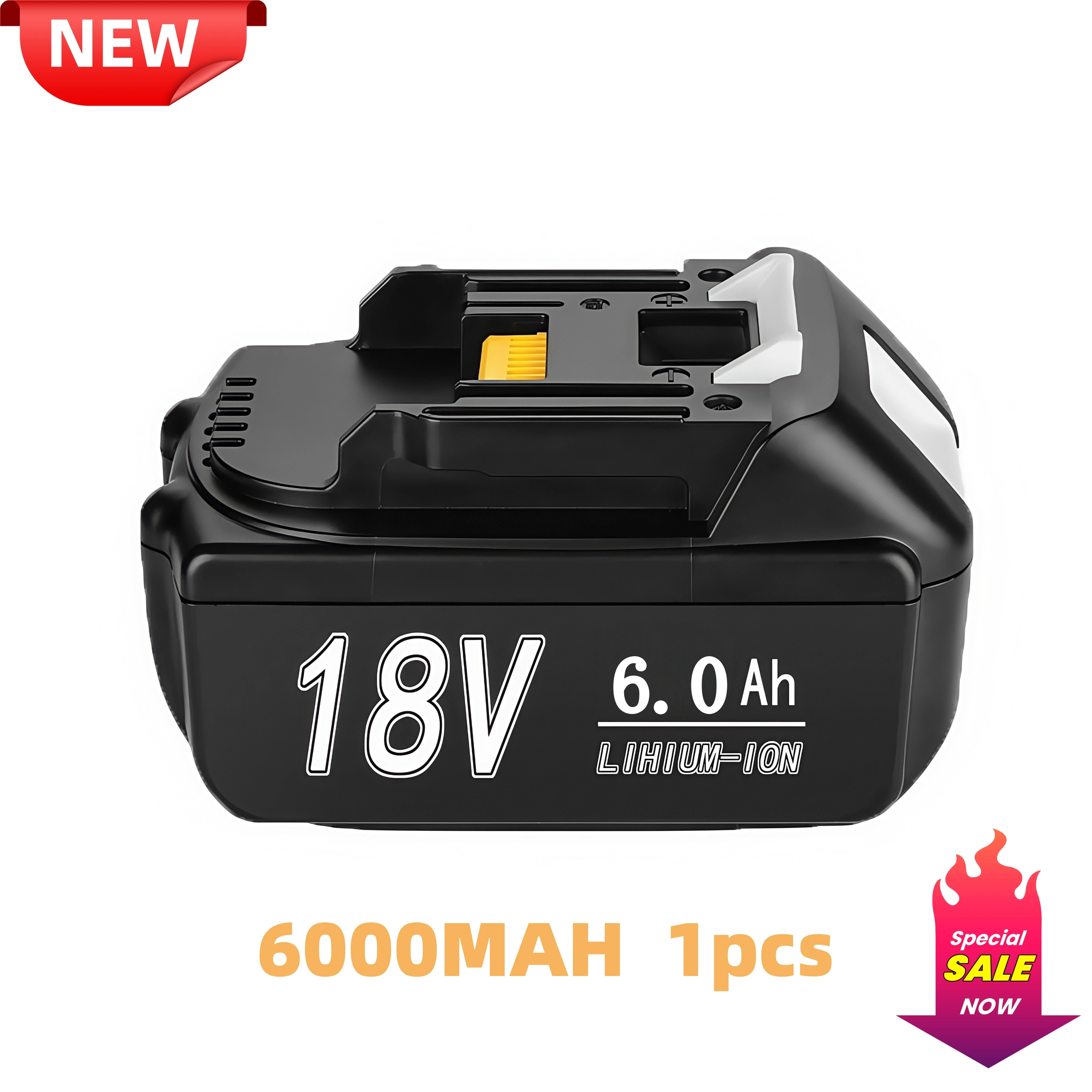 

NEW For Makita 18V 6.0AH Battery Rechargeable Battery 18650 Lithium-ion Cell Suitable For Makita Power Tool BL1850 6000mAh