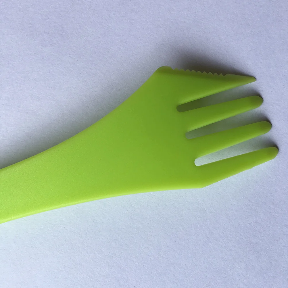 

10 Pcs Camping Tableware 3 in 1 Utensil Spoon Fork Knife Portable Cutlery Plastic Travel Dining Outdoor Picnic Hiking