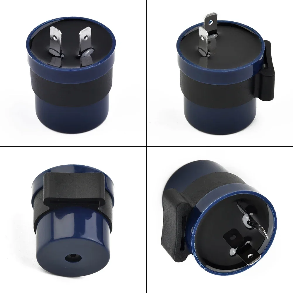 1PC Motorcycle Indicator Relay Flasher Universal Durable ABS Plastic Metal 6V To12V 2 Pin Beeper Turn Signal LED Indicator-Blink