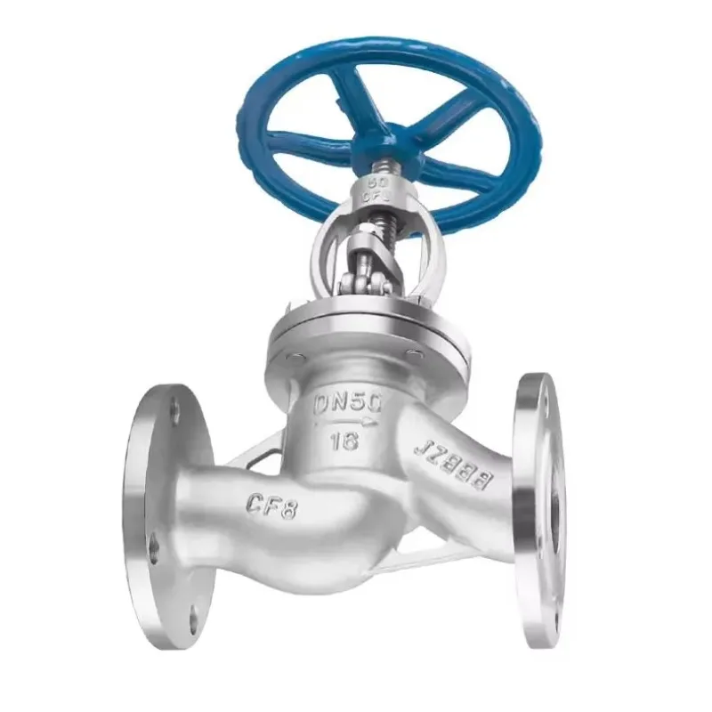 Durable Standard Flange PN16 Stainless Steel DN65 Medium Pressure Flow Manual Control Pipe Globe Valve