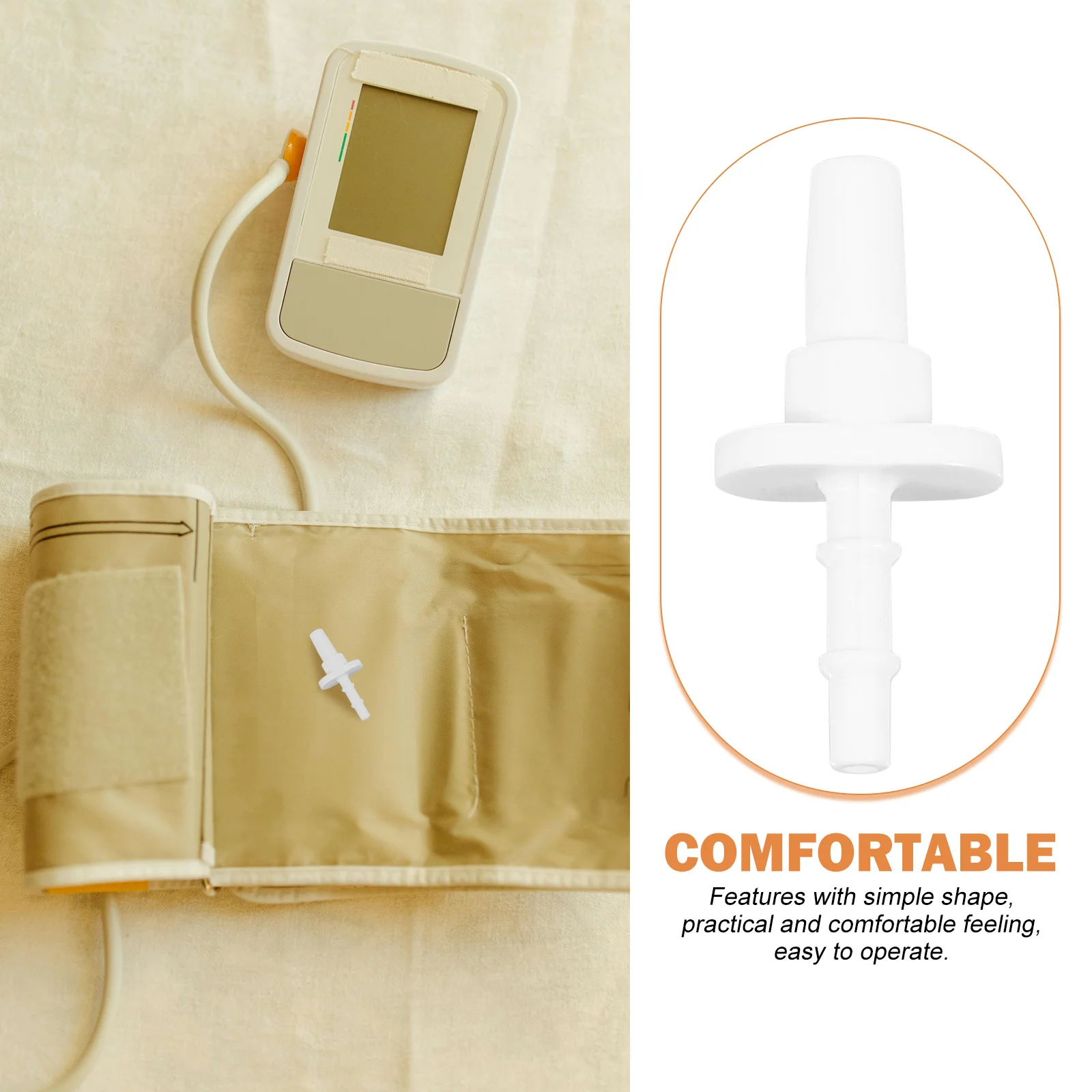 

Манжета сфигмоманометра, соединитель для измерения, простая форма, прочный дизайн, легко чистящиеся многоразовые аксессуары для сфигмоманометра