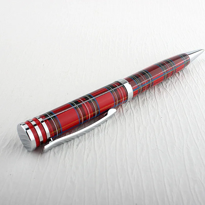 High Quality 329 Ballpoint Pens Red Line Pattern Pattern Spin Stationery Office Supplies New Gift Ink Pen