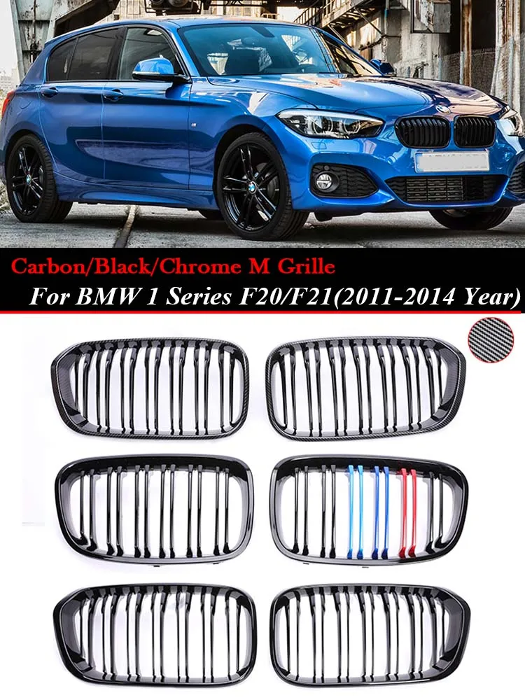 

Front Bumper Grille Facelift M Color Grill Cover For BMW 1 Series F20 F21 2011-2014 116i 118i 120i 125i Car Accessories