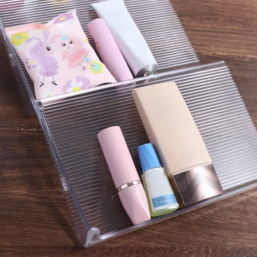 

3 Tier Expandable Spice Rack Plastic Clear Kitchen Drawer Organizer Slanted Durable Slide Out Upper Cabinet Organizer Seasonings