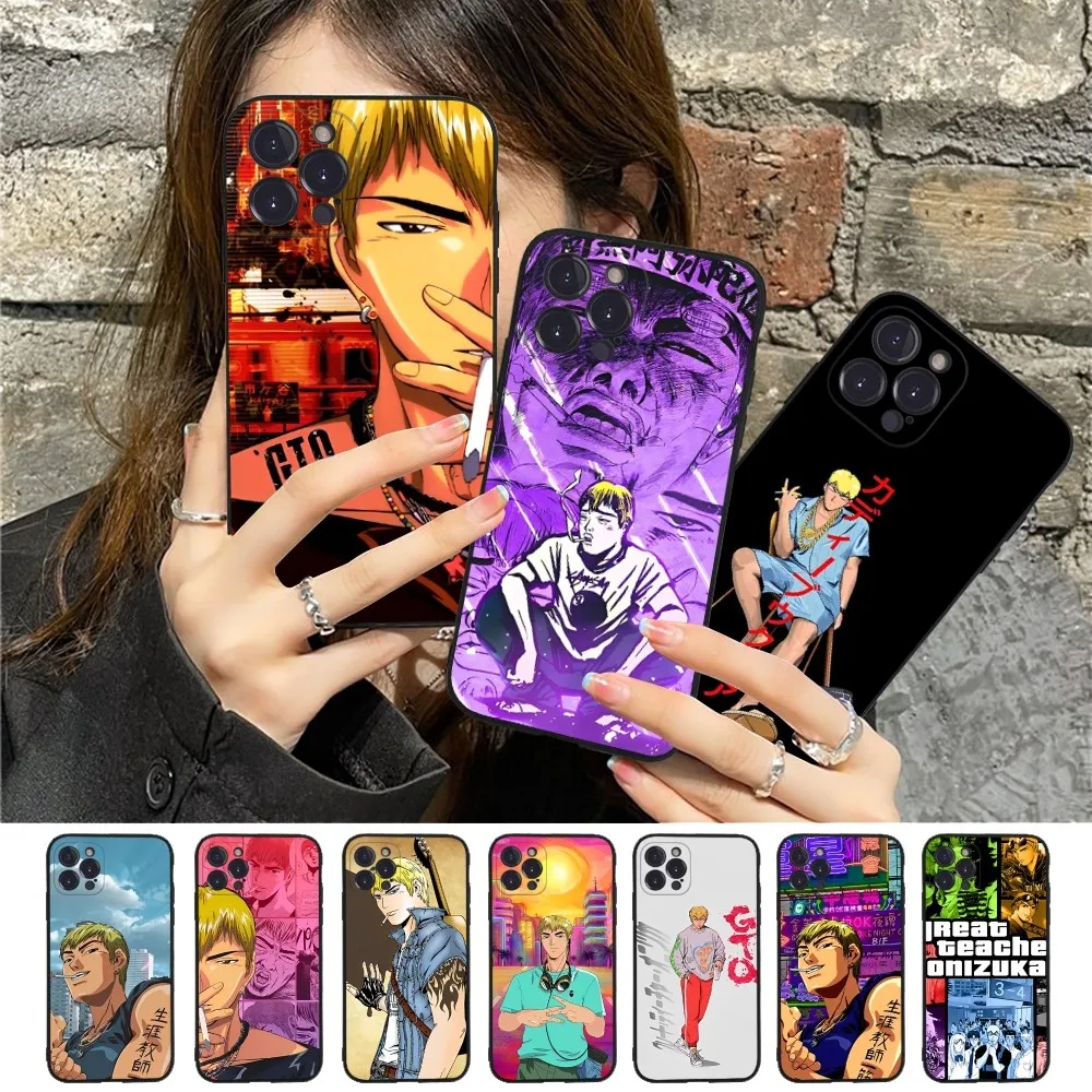 Great Teacher Onizuka GTO Anime Phone Case Silicone Soft for iphone 15 14 13 12 11 Pro Mini XS MAX 8 7 6 Plus X XS XR Cover