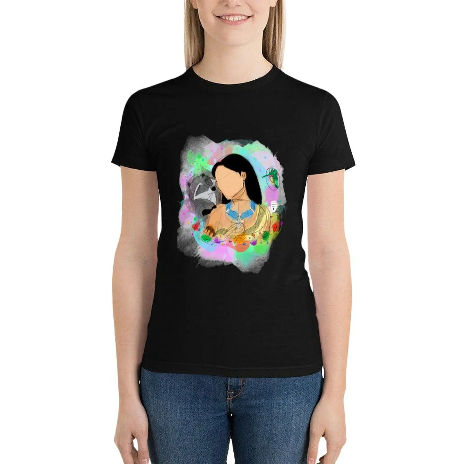 India T-Shirt shirts graphic tees vintage clothes aesthetic clothes tops for Women