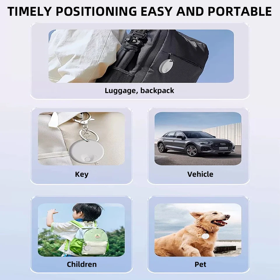 GPS-тег-трекер Find My Mini Bluetooth GPS с длительным временем ожидания Глобальное точное позиционирование Анти-потерянное устройство Доступны два цвета ﻿