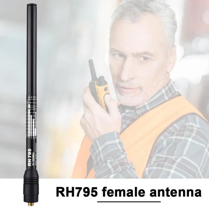 RH795 antena hembra SMA hembra de banda ancha 70-1000MHz escáner DIGITAL Antena de mano