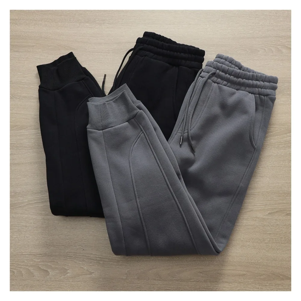

Autumn and winter fleece warm leggings sweatpants American trendy three-dimensional slimming casual pants