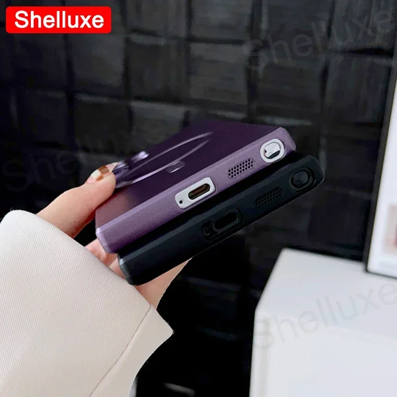 S25 Ultra Case Shelluxe Luxury Magsafe Wireless Charge TPU Soft Case For Samsung Galaxy S24 S23 S22 S21 FE S20 Plus Phone Cases image 5