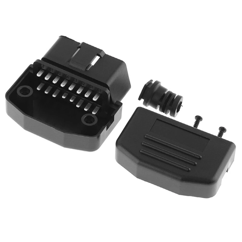 0xxd Profesional 16 Pin OBD2 Konektor Diagnostik Universal untuk Truk Antarmuka Data Konstruksi ABS