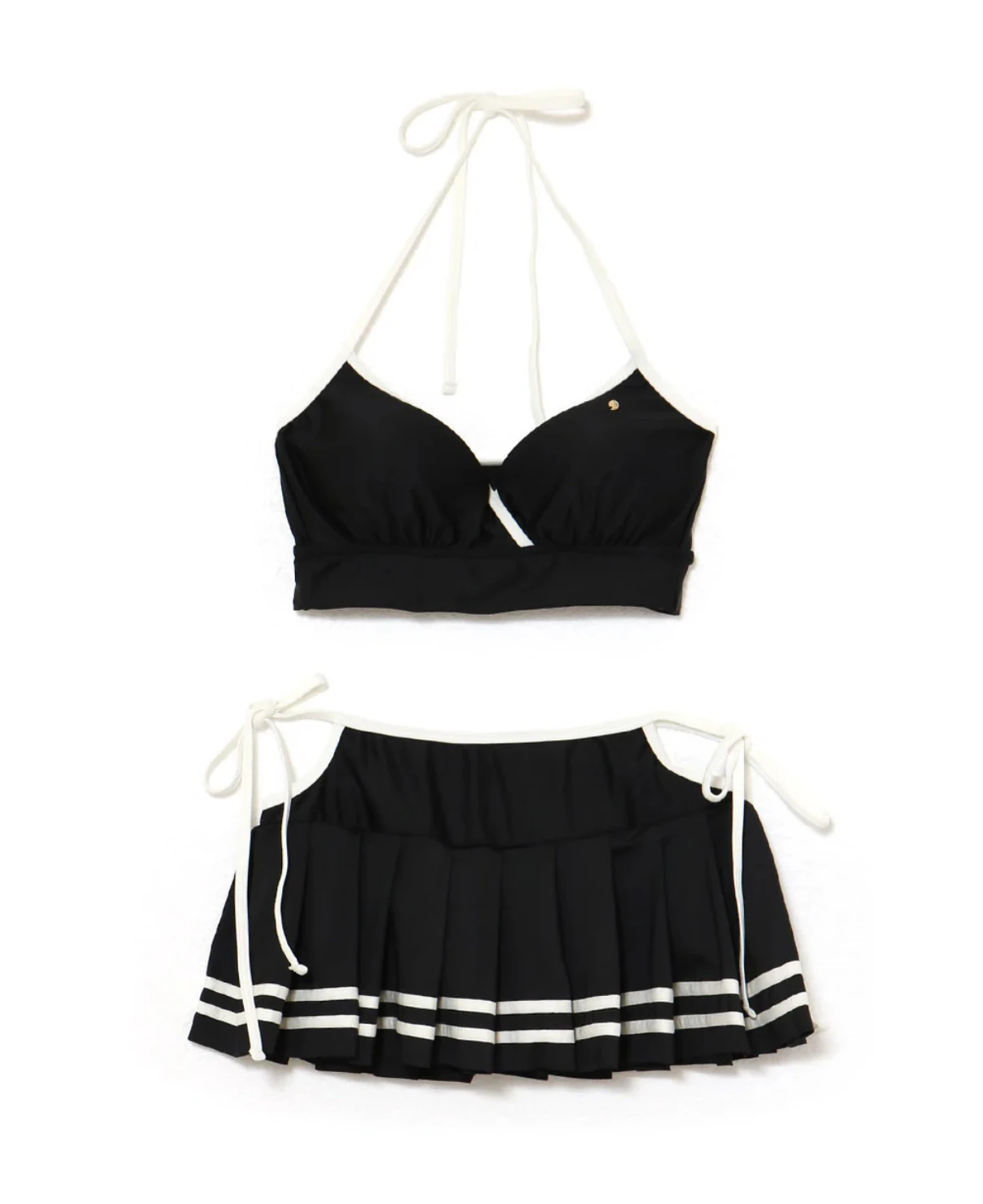 Summer Limited Swimsuit Women's Bikini Sexy Split Seaside Vacation Swimsuit Swimwear Women 2025 New Black Split Swimsuit