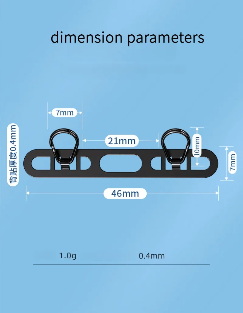 

For Universal Mobile Phone Upgraded Ultra-thin Stainless Steel Phone Lanyard With Metal Gasket Anti Lost Durable Hanging Strap