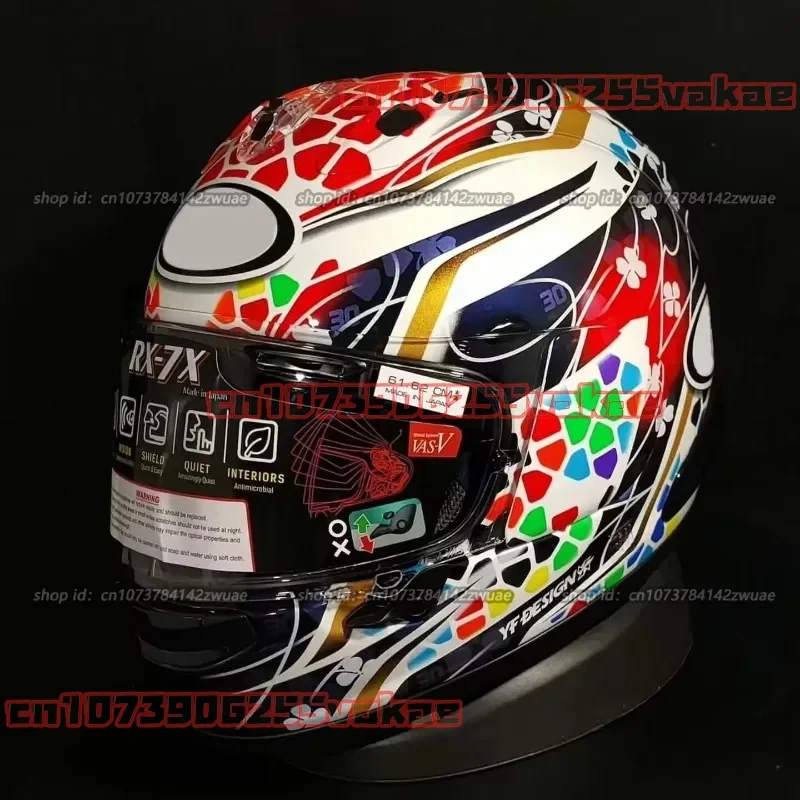 RX-7X Nakagami GP2 오토바이 헬멧, RX7X 풀 페이스 헬멧, RX-7X Corsair-X RX-7V Casco 사이즈 M-XXL 일본