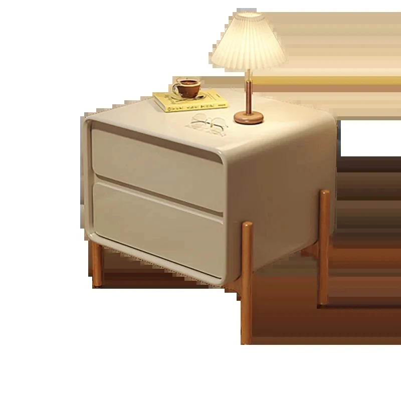 Wood Bedroom Nightstand Modern Bedside Storage Minimalist Home Nightstands Drawers Table Mesitas De Noche Hotel Furniture