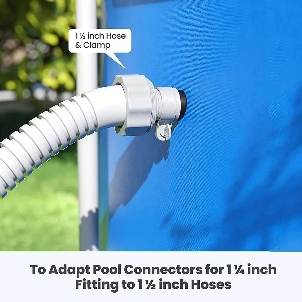 1/2/4PCS 1.25 inch to 1.5 inch Type B Hose Adapter Conversion for Intex Hose Pump Parts Above Ground Swimming Pools Accessories