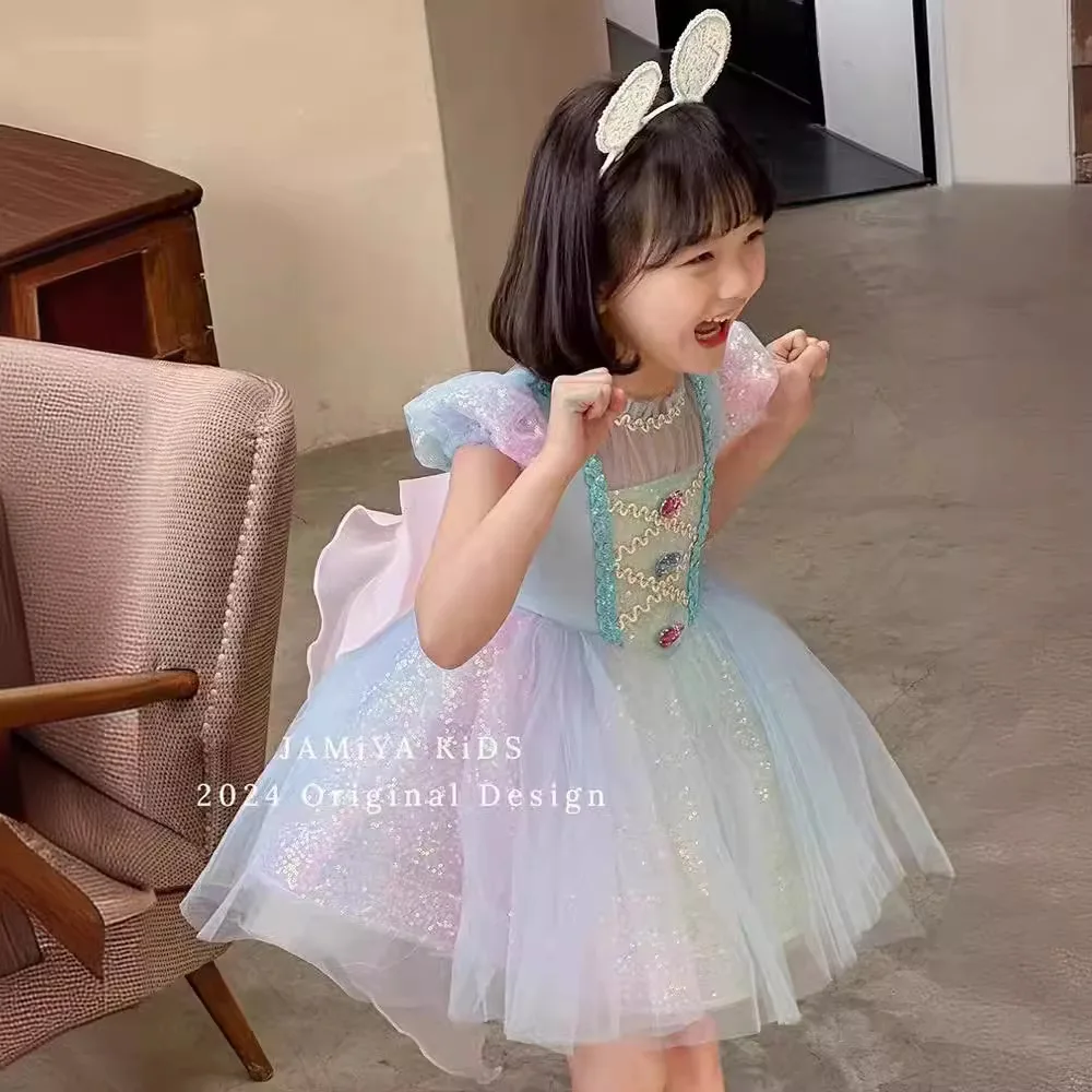 

Princess Dress for Girls Summer New High end Children's Birthday Dress Fashionable Little Girl clothes