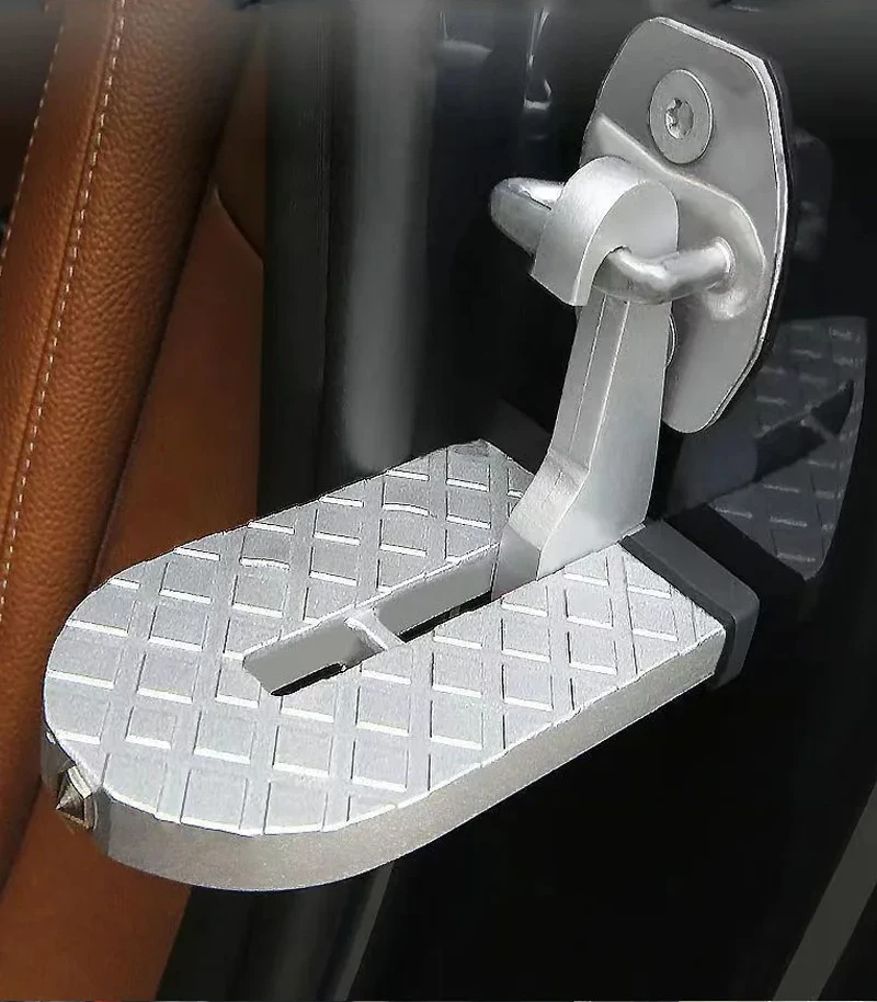 Faltbare Auto Dach Rack Schritt Auto Tür Schritt Latch Haken Hilfs Fuß Pedal Multifunktions Aluminium Legierung Sicherheit Hammer – Detail 5