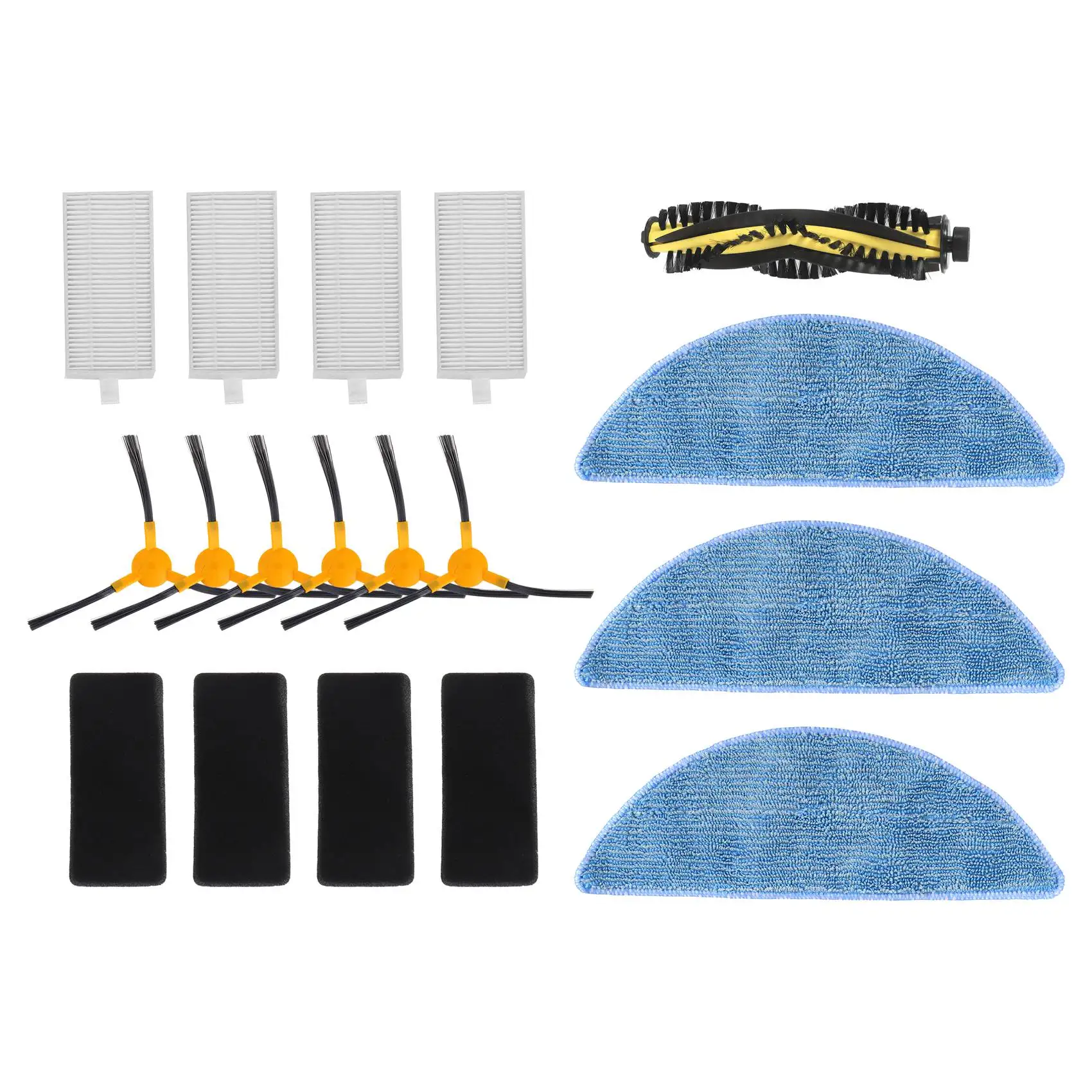 BBNV-Replacement Roller Brush Filter Side Lateral Brush For Tesvor M1 X500 Robotic Replacement Parts For Neatsvor X500