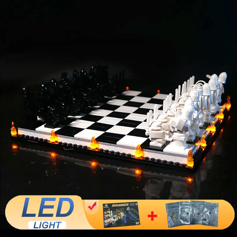 LED Light Kit For LEGO 76392 Wizard’s Chess Decorative Lamp DIY Gift (Not Include Building Blocks Bricks Kits Sets Model)