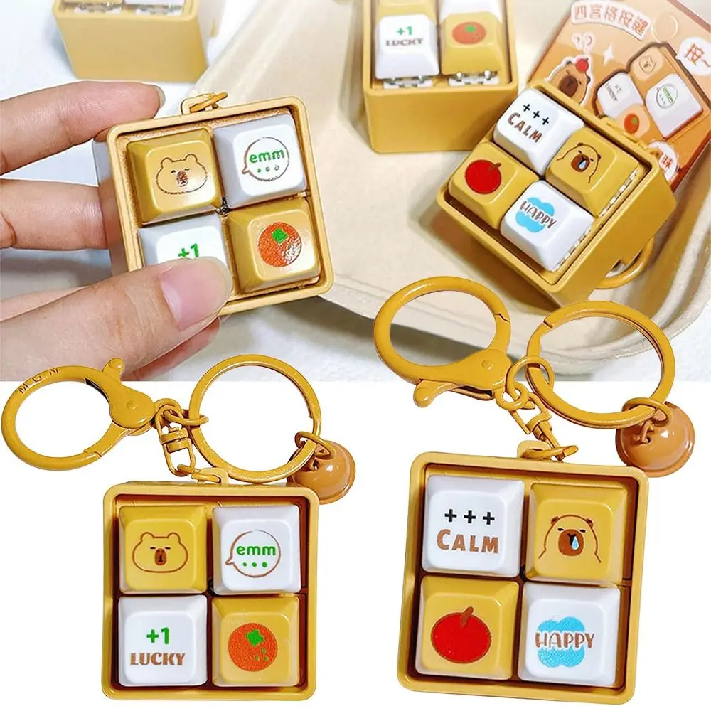 جديد شكل الماوس تململ المفاتيح الكرتون DIY بها بنفسك لوحة المفاتيح إصبع لوحة المفاتيح قبعات الإغاثة الإجهاد Keycap الهامستر المفاتيح تمرير الوقت #1