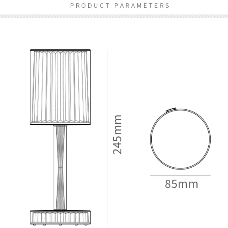 Imagem -05 - Diamante Led Lâmpada de Mesa Projeção Usb Luz da Noite Recarregável Sensor Toque Barra Restaurante Desktop Luzes Atmosfera Decorativa