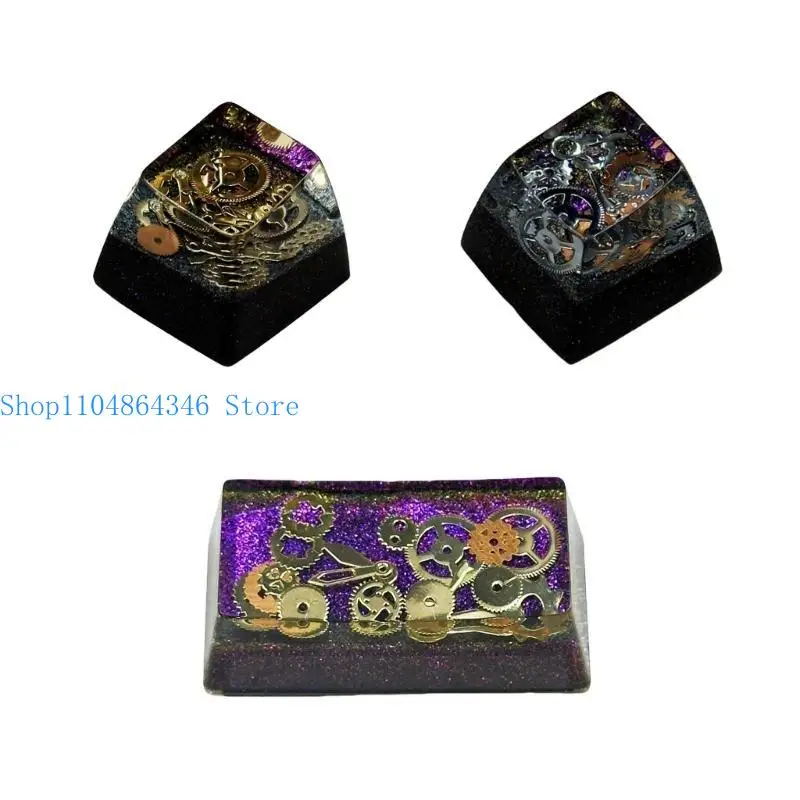 652F Unique Handmade Resin Keycap for Mechanical Keyboards Long-Last Decors