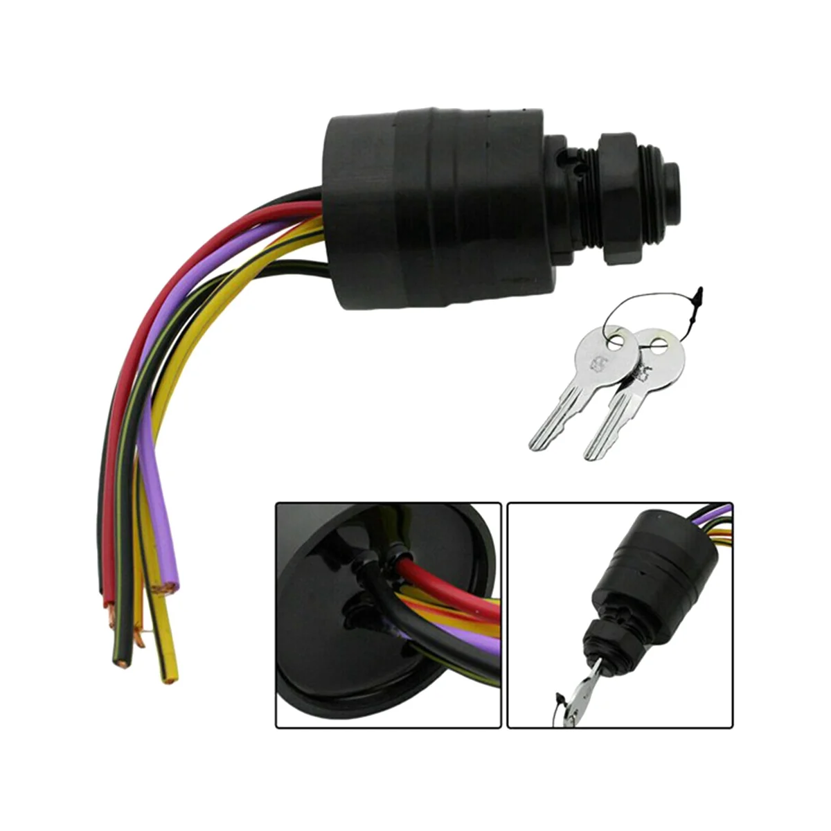 For Mercury Outboard Ignition Key Switch 6 Wire Replaces 17009A2 Outboard MP41070-2