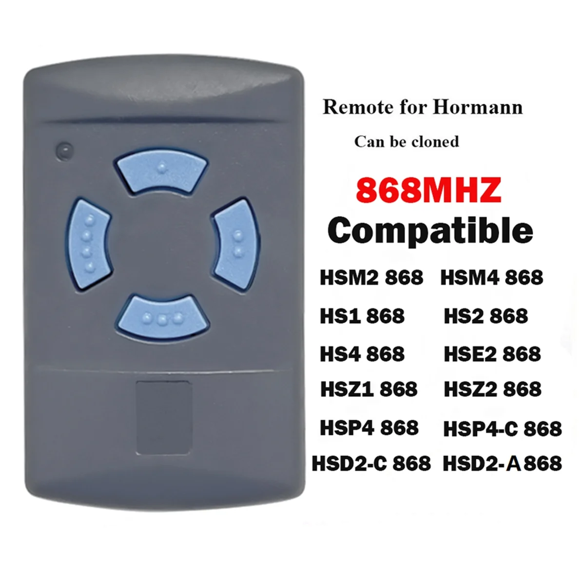 جهاز تحكم عن بعد 868 ميجاهرتز متوافق مع هورمان HSM2، HSM4 HSE2 868 باب المرآب فتاحة الأوامر عن بعد اللاسلكية