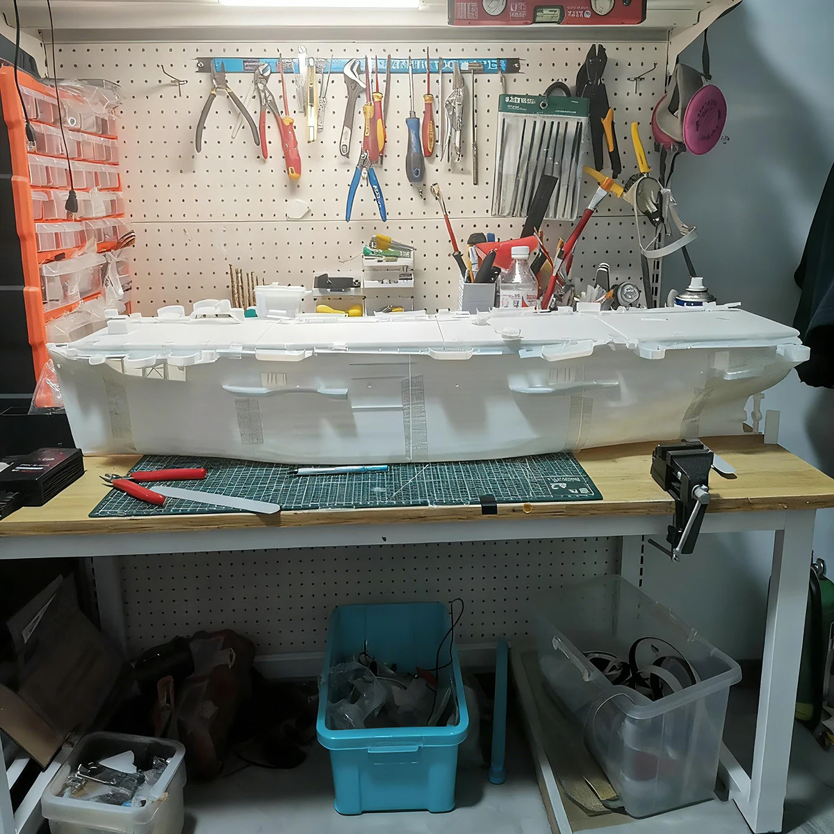 

1/144 RC Ships 105cm Borg Escort Carrier Remote Control Boat 3D Printed with RC Schiffe Model Kit Ship Toy Warship Model