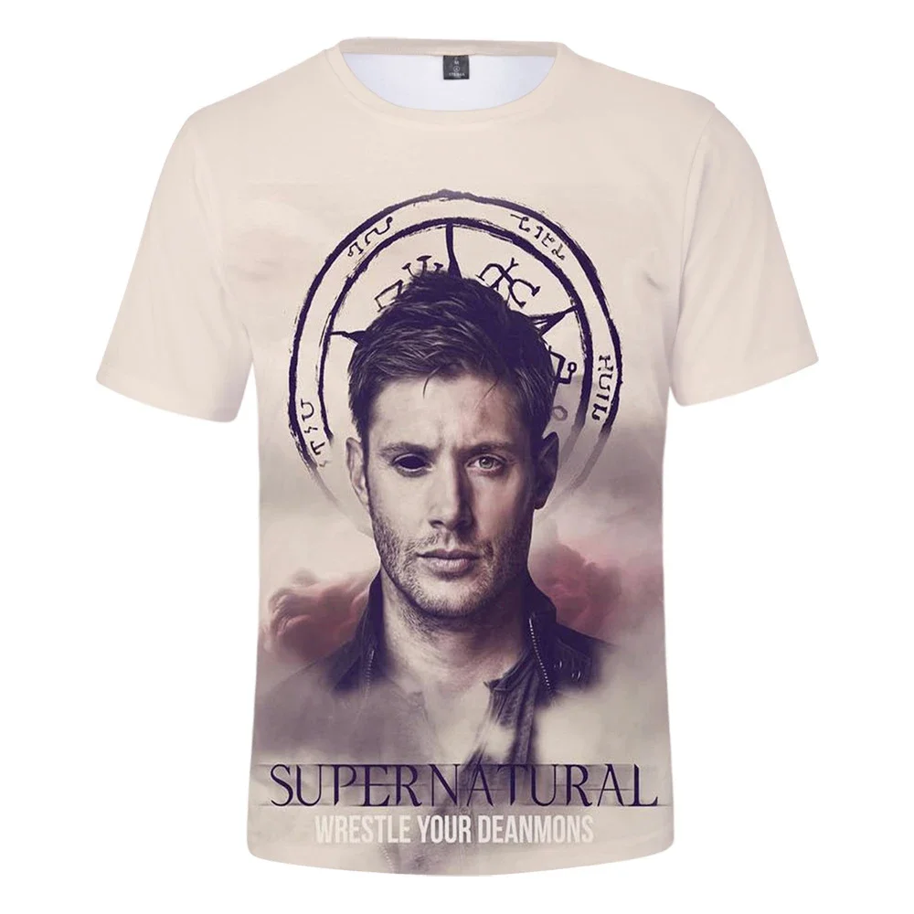 New Fashion Supernatural 3D Printed T-shirt Supernatural Short Sleeve T Shirt Men/Women Casual Harajuku Hip Hop T Shirts