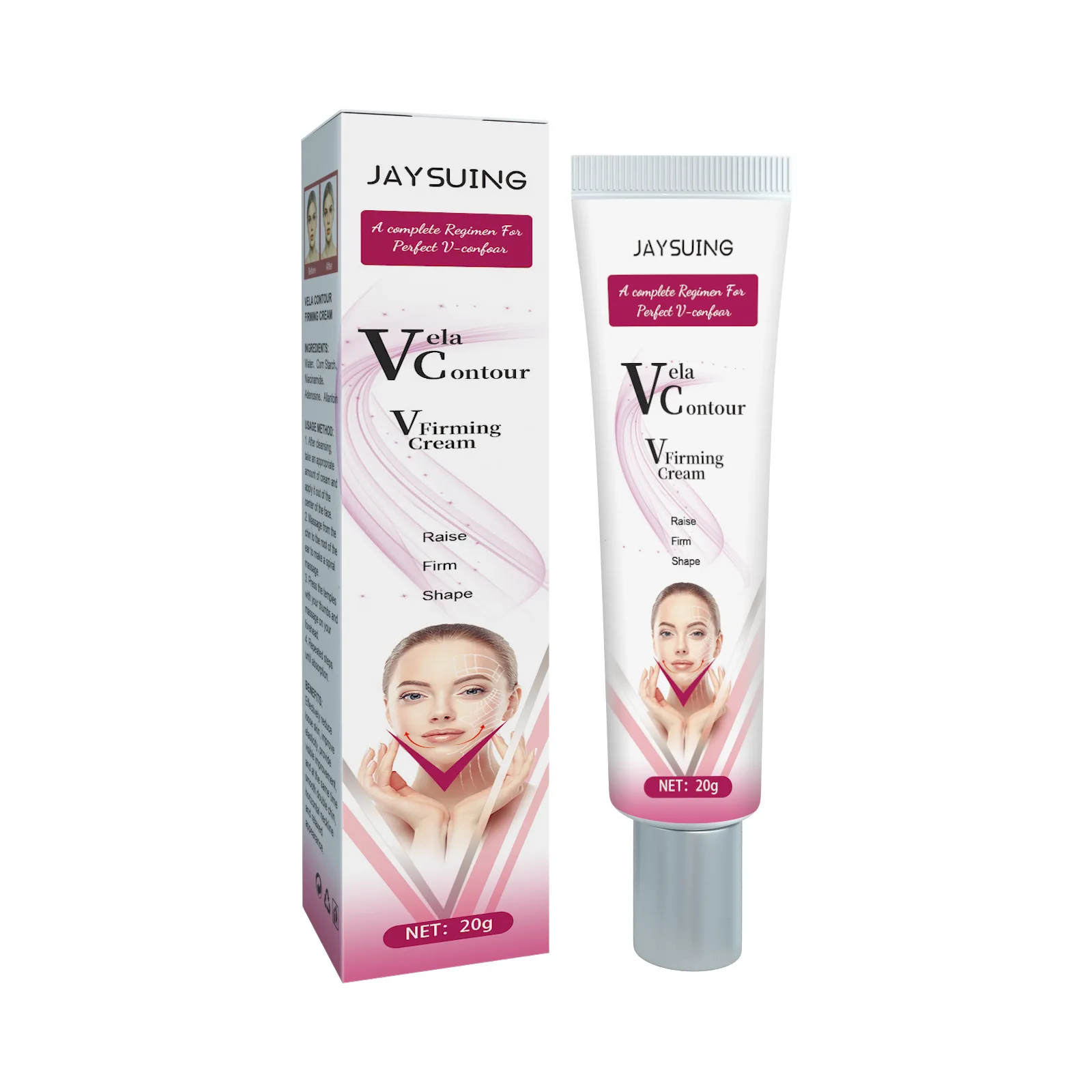 V-Shape Firming Cream Double Chin Slimming Lifting Remove Masseter Muscle Wrinkle Removal Tighten Smoothness Anti Ag-ing Cream