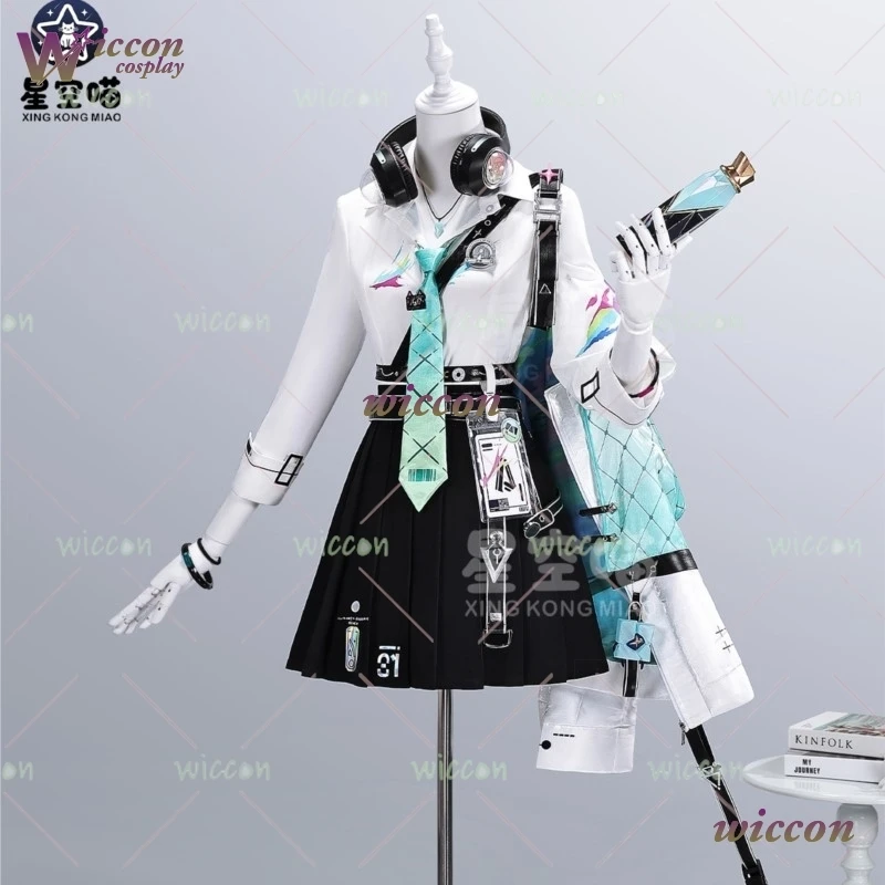 Uha Wuthering Waves Lynae Cosplay Kostuum Volledige Set Anime Game Karakter Rollenspel Outfit Vrouwen Halloween Party Jk Uniform Cos