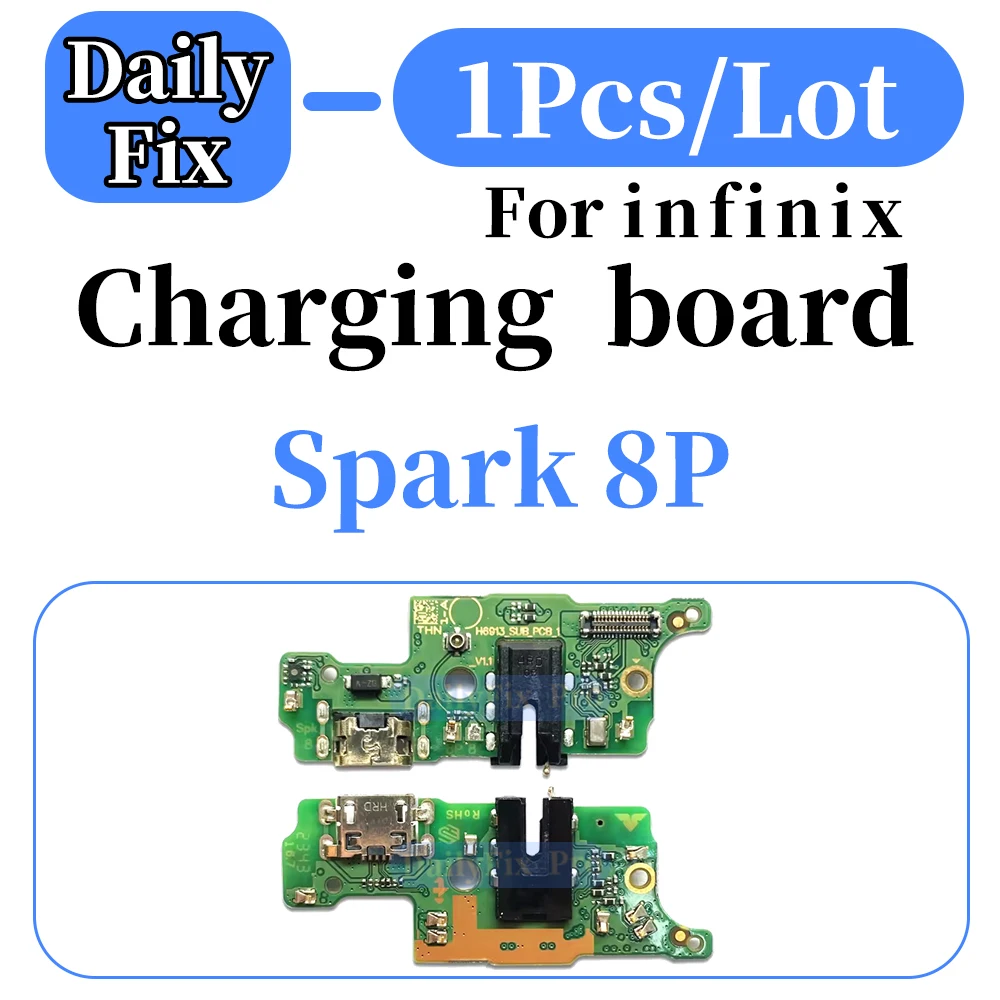 1Pcs USB Charging Dock Board Interface Replacement for Infinix Tecno Spark 8P Phone Repair