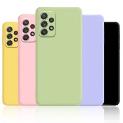 Funda Liquid Silicone Phone Cover For Samsung A52 A72 A13 A23 A33 A53 A73 A04 A04S A04E A14 A24 A34 A54 A22 A32 5G Case