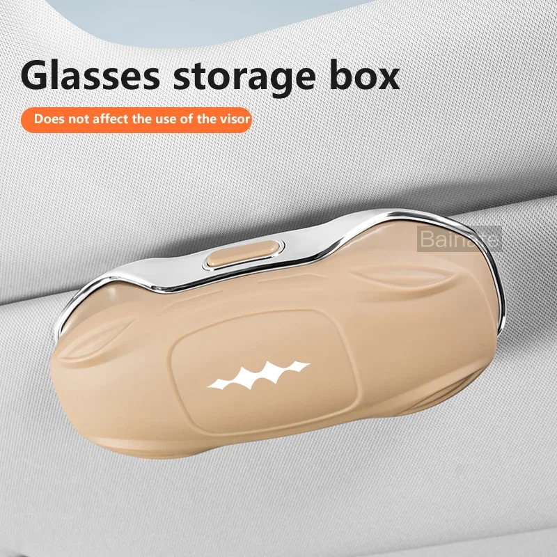 Car Visor Sunglasses Glasses Case Glasses Holder Clip Box For BYD Leopard 5 8 BAO 5 8 Titanium 3 2025 Car Interior Accessories