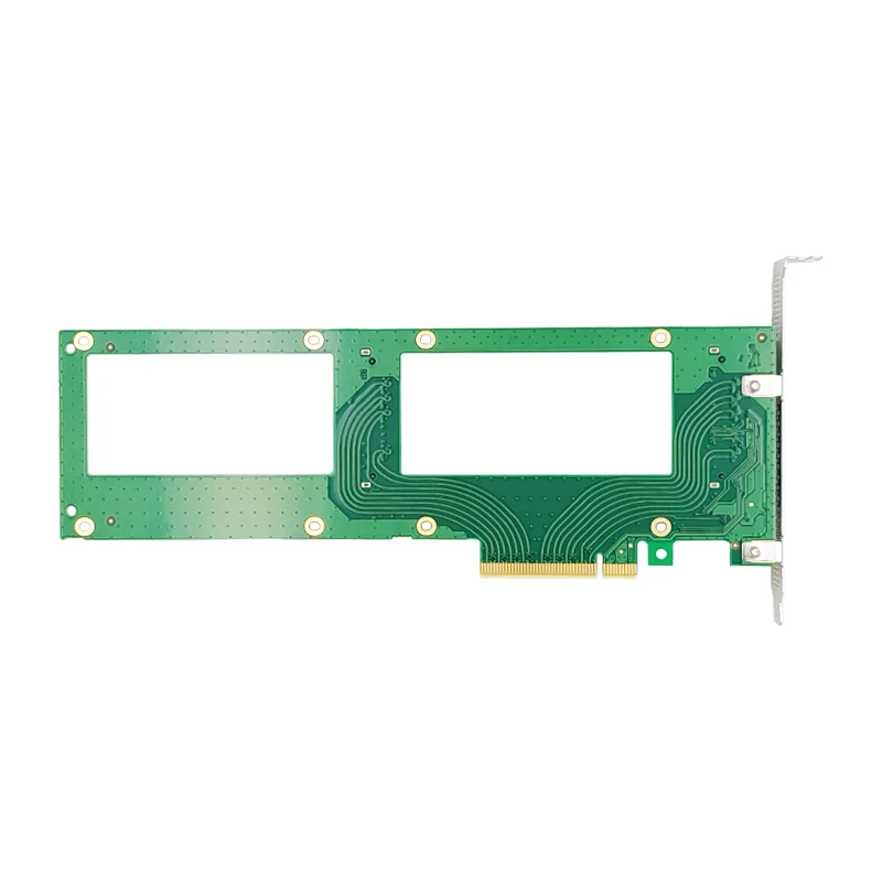 Imagem -05 - Placa Pci Express Nvme 4.0 Gen x8 para 2x U.2 Sff8639 U.2 Ssd