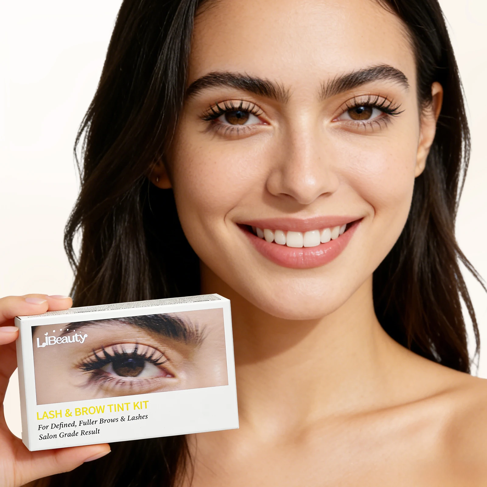 Libeauty Lash Color Kit Black Eyelash & Eyebrow Coloring Natural Results Lasts Up to 4 Week Easy DIY Use For Home Gentle Formula view 6