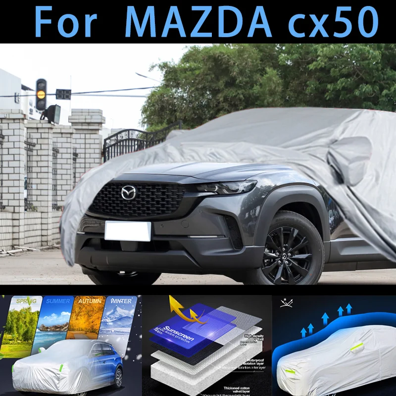 

For MAZDA cx50 Outdoor Protection Full Car Covers Snow Cover Sunshade Waterproof Dustproof Exterior Car cover protection