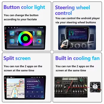 Autorádio s Androidem a DVD pro Chevrolet Colorado/GMC Canyon 2015 - 2017, GPS navigace, multimediální přehrávač, 4G WIFI, VT, QLED obrazovka 10 nejlepší prodej obrazovka Holden Colorado - №5