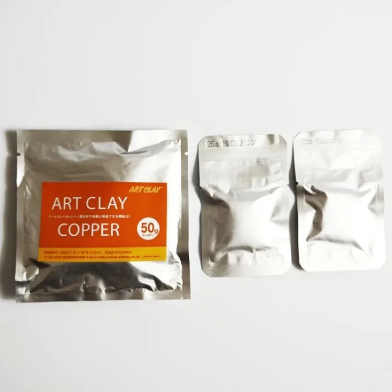 Materiales de producción para regalos: Arcilla de cobre/bronce metálico con grano de madera, oro, artesanía hecha a mano, decoración de arcilla de cobre, colgante de anillo para pareja
