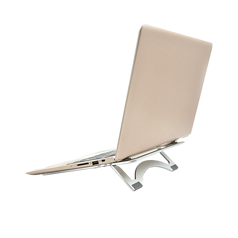 Ventilating Aluminum Alloy Laptop Holder, Thin Portable Stand, Notebook, Computer, Tablet, Desktop, Bracket