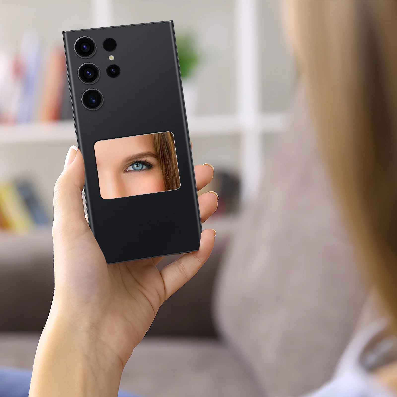 5 pièces 5 pièces miroir de maquillage téléphone autocollant autocollants Applique petit décalcomanie pour auto-adhésif