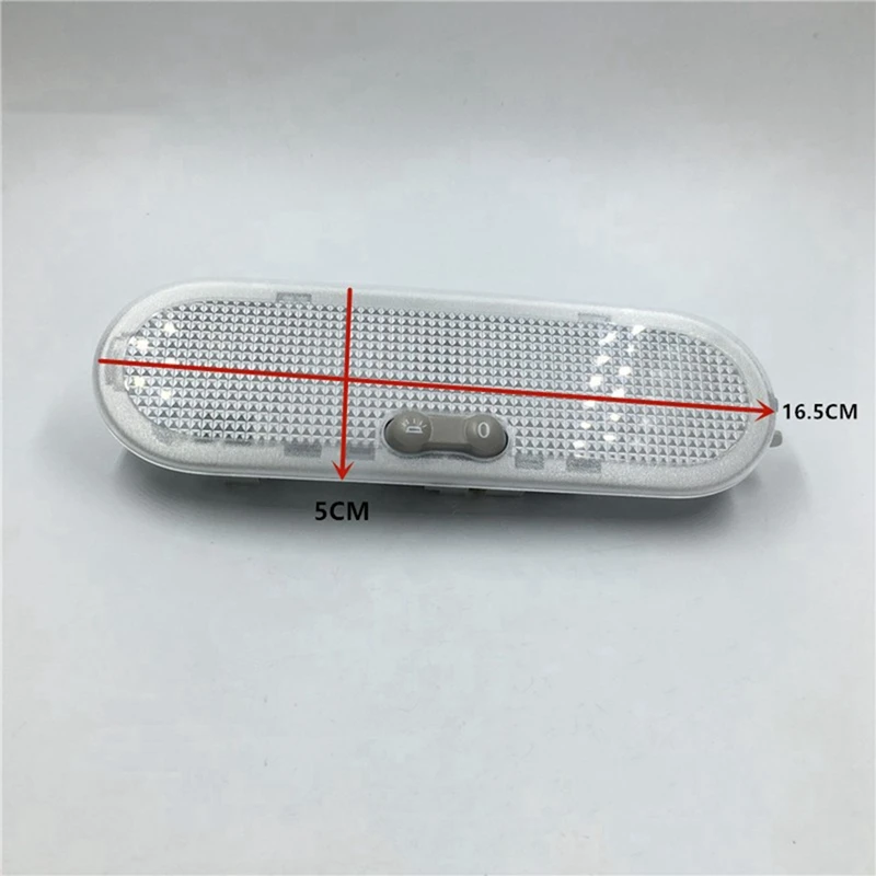 2X 1-Botton Car Interior Dome Reading Light Ceiling Lamp For Nissan Qashqai Sunny Micra/March For Renault Dacia