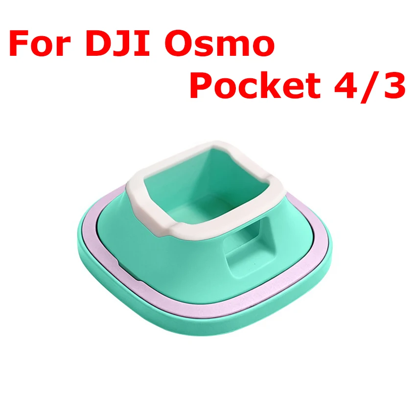

Silicone Mount Base for Pocket 4/3 Non-Slip Camera Stand with Extension Support Washable Nano Adhesive 6 Color Options