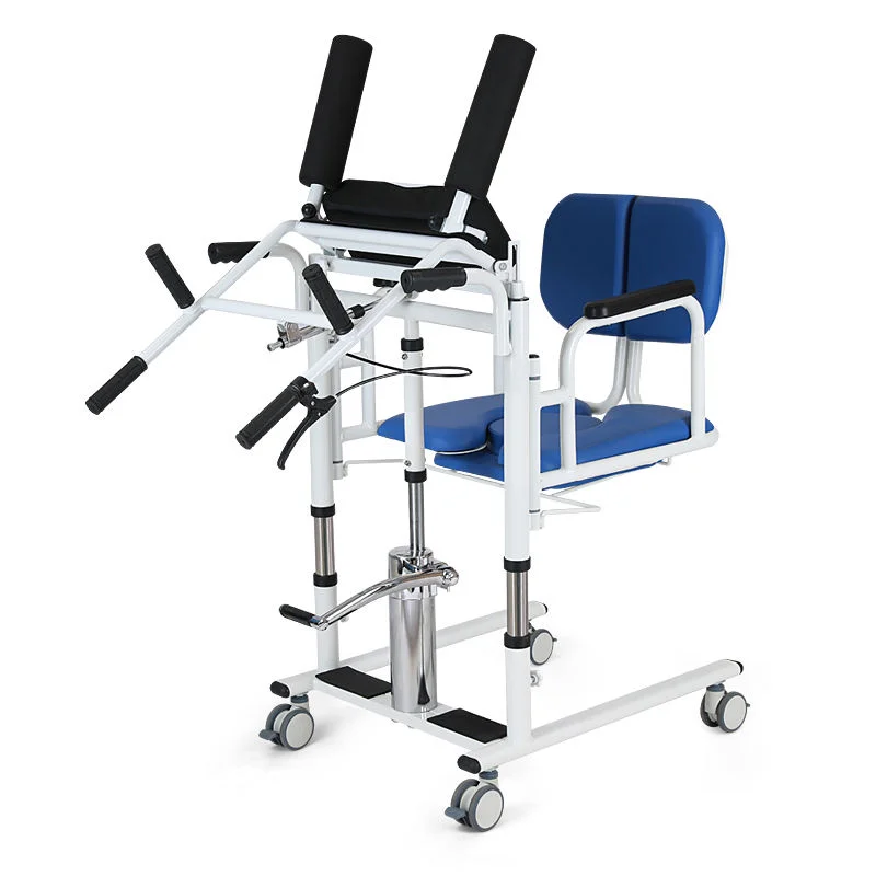 

Portable Patient Transfer Chair Commode Combo Multi-Functional Transfer Lift Chair for Paralyzed Disable Moving Machine Chair
