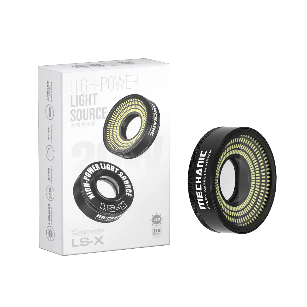 Mechanic LS-X High Power Light Source 318 LED Beads 20W Maximum Professional Fly-Wire Soldering LED Microscope Ring Lamp