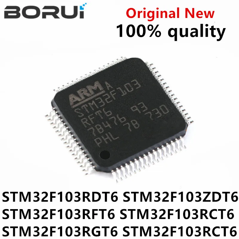 (1piece)100% New STM32F103RDT6 STM32F103ZDT6 STM32F103RFT6 STM32F103RCT6 STM32F103RGT6 STM32F103RCT6 QFP-64 Chipset