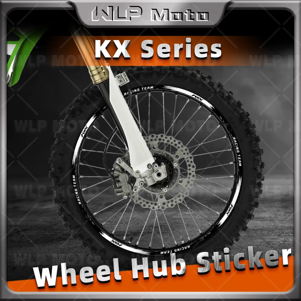

Motorcycle Wheel Reflective Sticker Hub Decal Rim Stripe Tape Waterproof For kx 250X 450X KX450 125 500 450SR KX250F KX450F