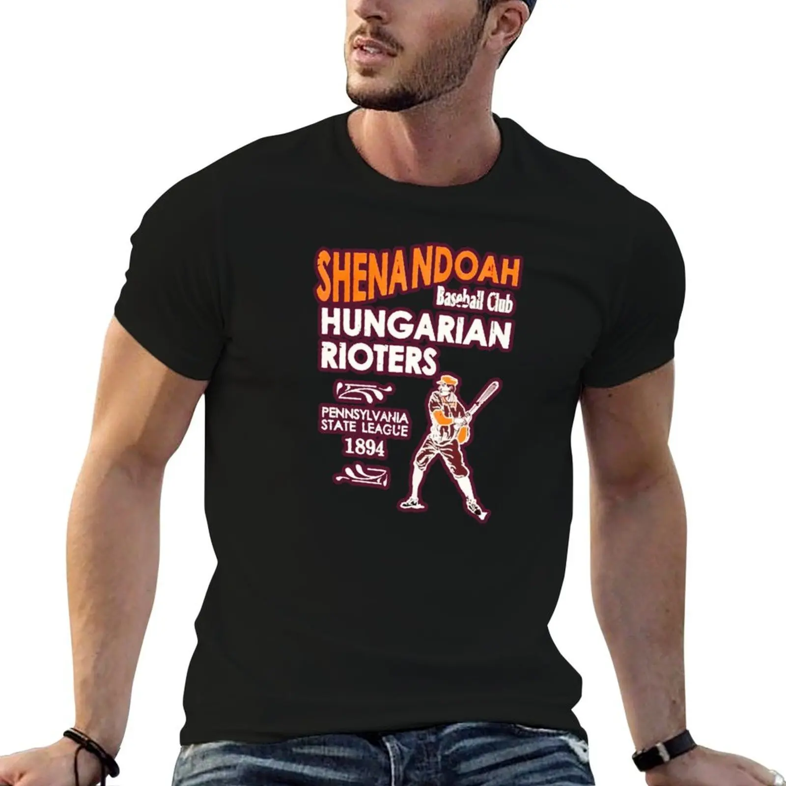 

SHENANDOAH HUNGARIAN BASEBALL CLUB SHIRT T-Shirt t shirt for man graphic t shirts for man t shirts for man pack white T-shirt